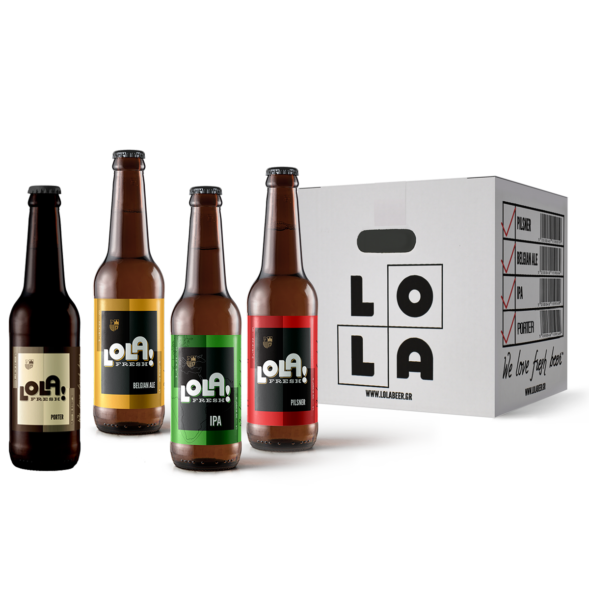 LoLa Beer Tasting Box (12 bottles 330ml) Ζυθοποιία Πηνειού Pineios
